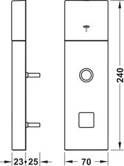 Khoá Điện Tử Tay Nắm Ngoài Hafele 917.63.506 ảnh 3