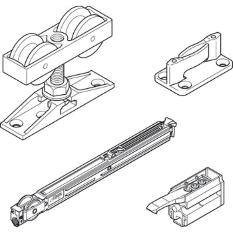 Bộ Các Thành Phần Cho Cửa Hafele 940.80.001 – ảnh 3
