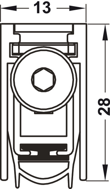 Thanh Chắn Bụi Tự Động 1083mm Hafele 950.45.017 – ảnh 2