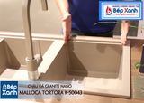 Chậu đá Malloca Tortora K-50043 / Màu đất / Phủ nano kháng khuẩn