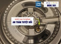 Bếp kính âm Malloca 1 gas dạng domino MDG 301 ảnh 4