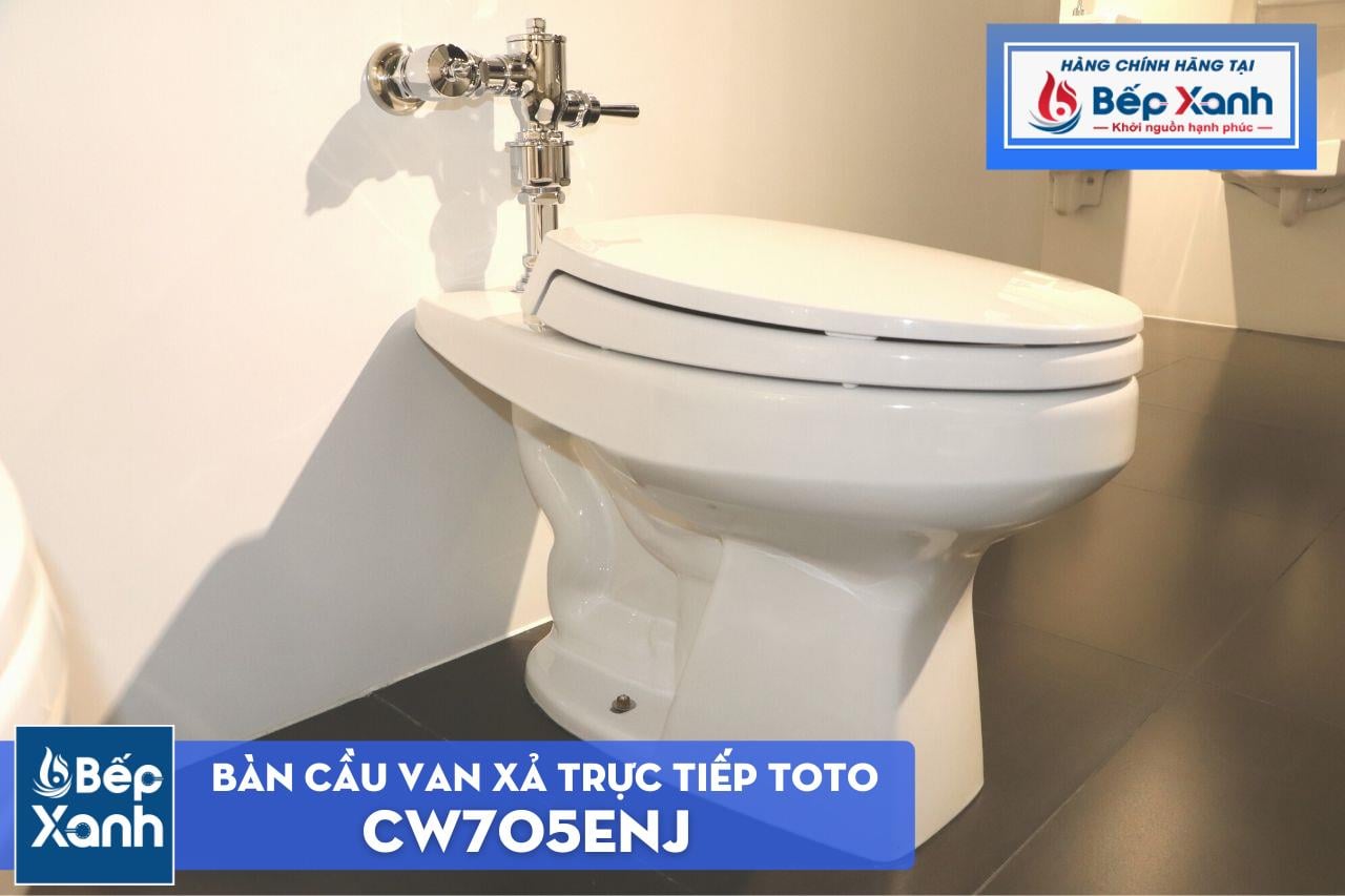 Bàn Cầu Van Xả Trực Tiếp ToTo CW705ENJ#W/TV150NSV7J/TX802CV1/T53P100VR/T53RV1#W/TC393VS#W – ảnh 7