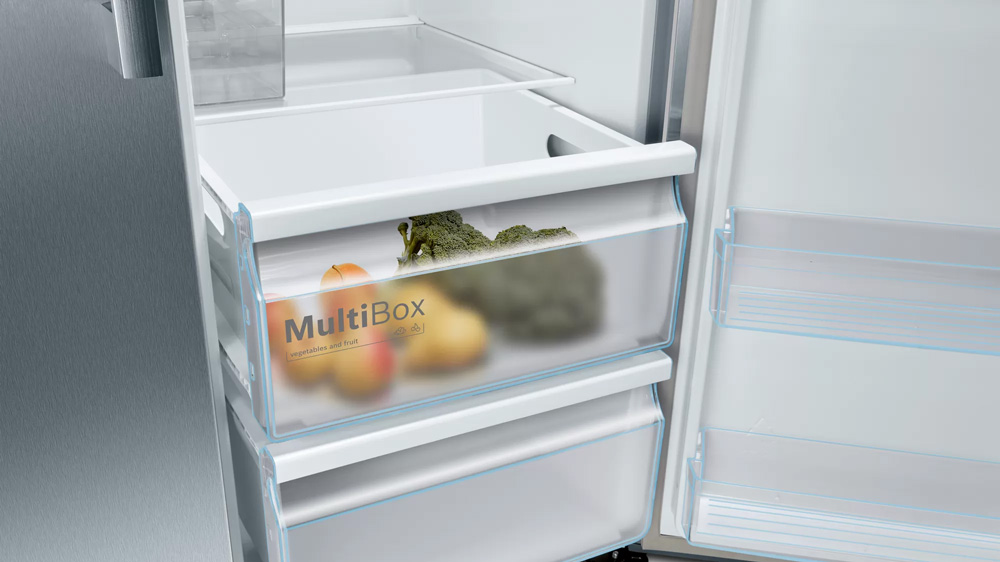 Super Freezing 14 kg/ngày – Tủ lạnh Bosch KAI93VIFPG Side By Side