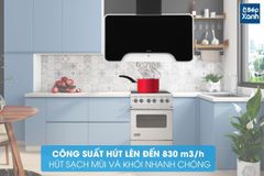Máy hút mùi áp tường Hafele HH-WVGS90A / Kiểu hiện đại, Ngang 90cm mã số 533.80.203 ảnh 3