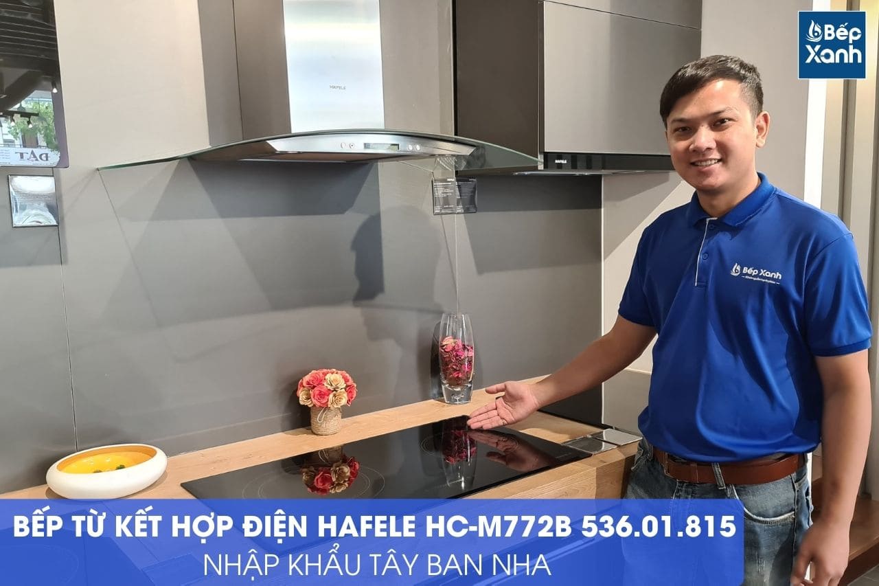Bếp từ kết hợp điện Hafele HC-M772B 536.01.815 - Bề mặt, khung bếp và linh kiện bên trong Bếp từ kết hợp điện Hafele HC-M772B 536.01.815 - Bề mặt, khung bếp và linh kiện bên trong