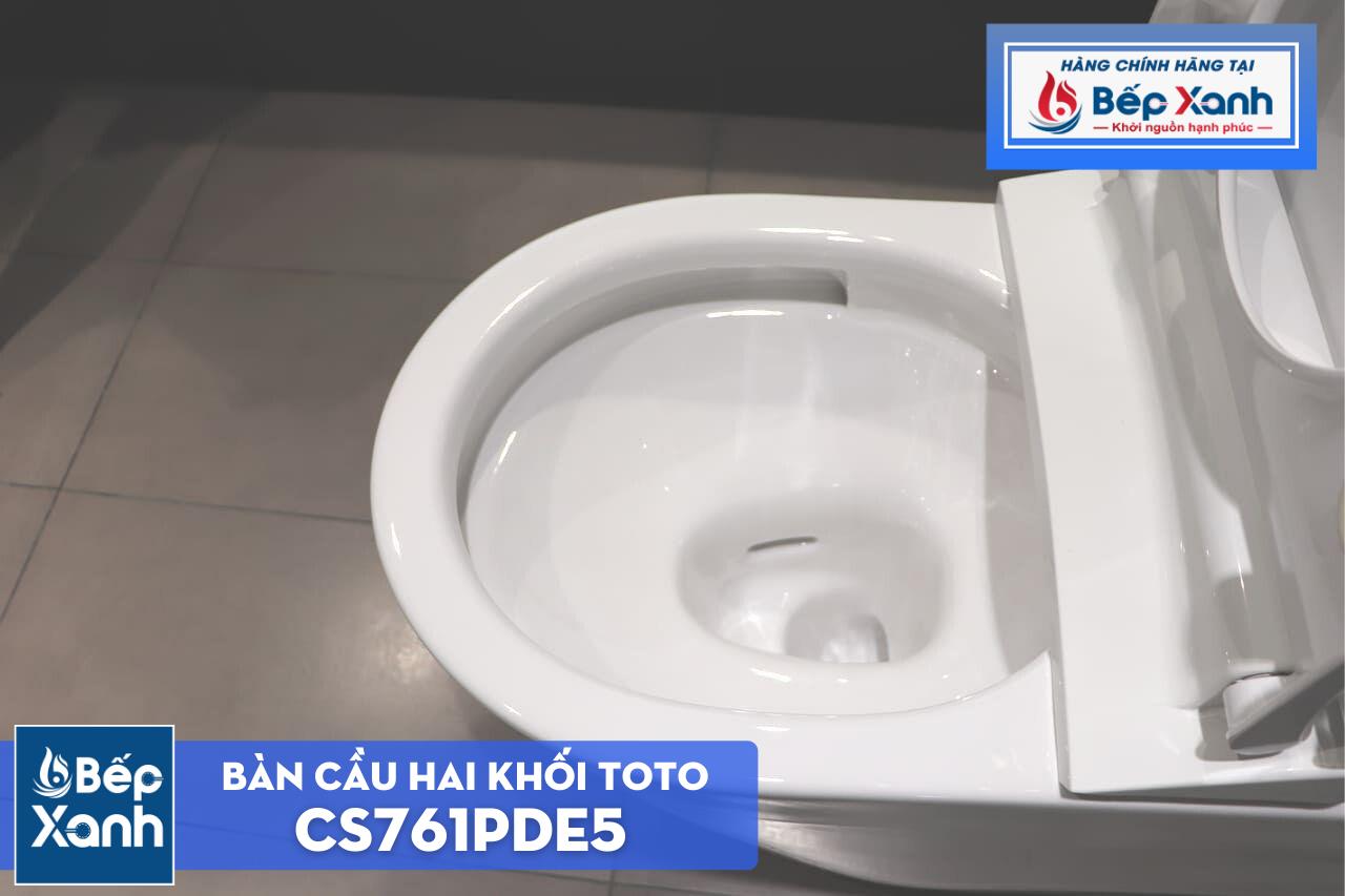 Bàn Cầu Hai Khối ToTo CS761PDE5#XW – ảnh 8