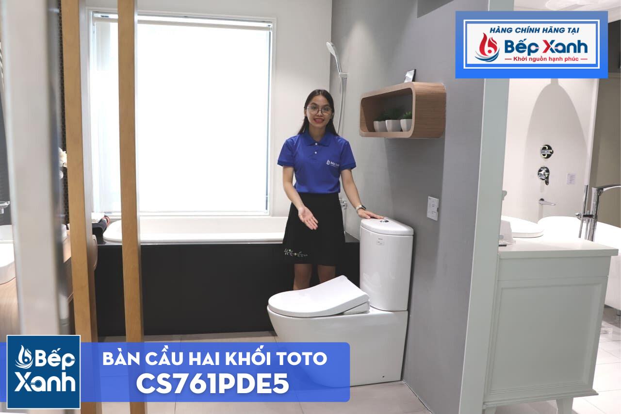 Bàn Cầu Hai Khối ToTo CS761PDE5#XW – ảnh 3