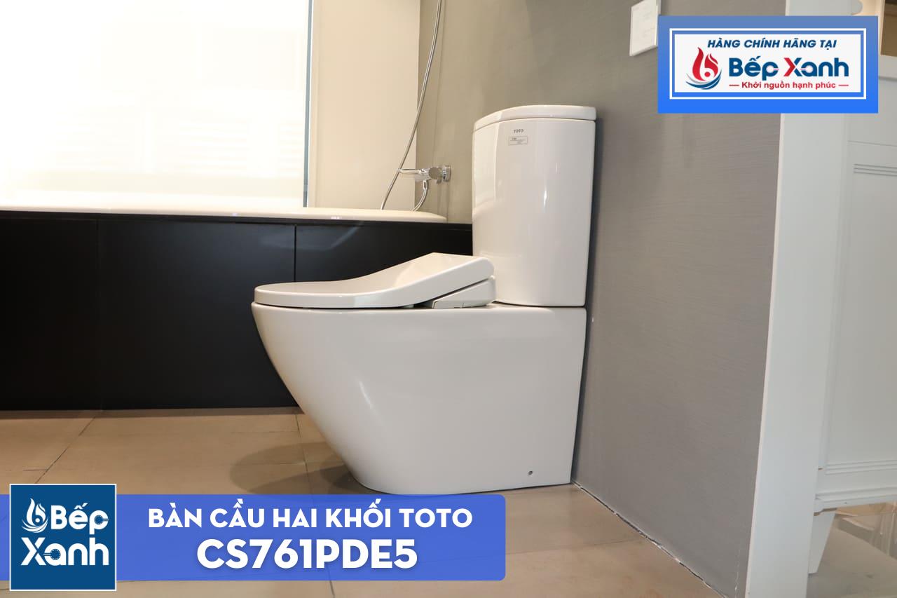 Bàn Cầu Hai Khối ToTo CS761PDE5#XW – ảnh 4