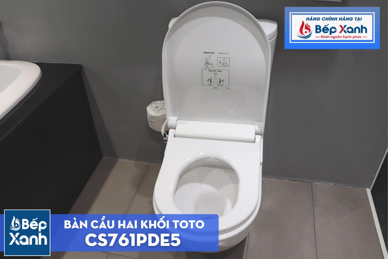 Bàn Cầu Hai Khối ToTo CS761PDE5#XW – ảnh 7
