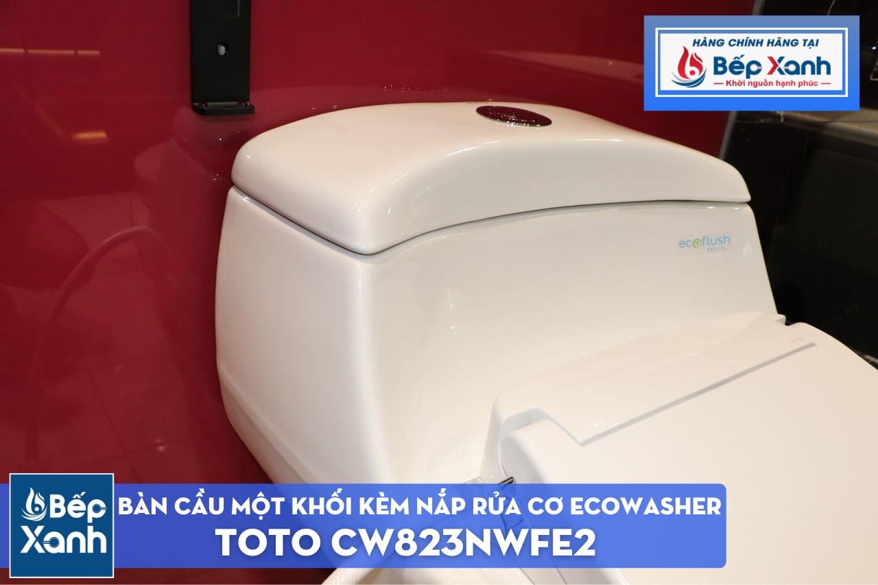 Bàn Cầu Một Khối ToTo CW823NWFE2 Kèm Nắp Rửa Cơ Ecowasher – ảnh 6