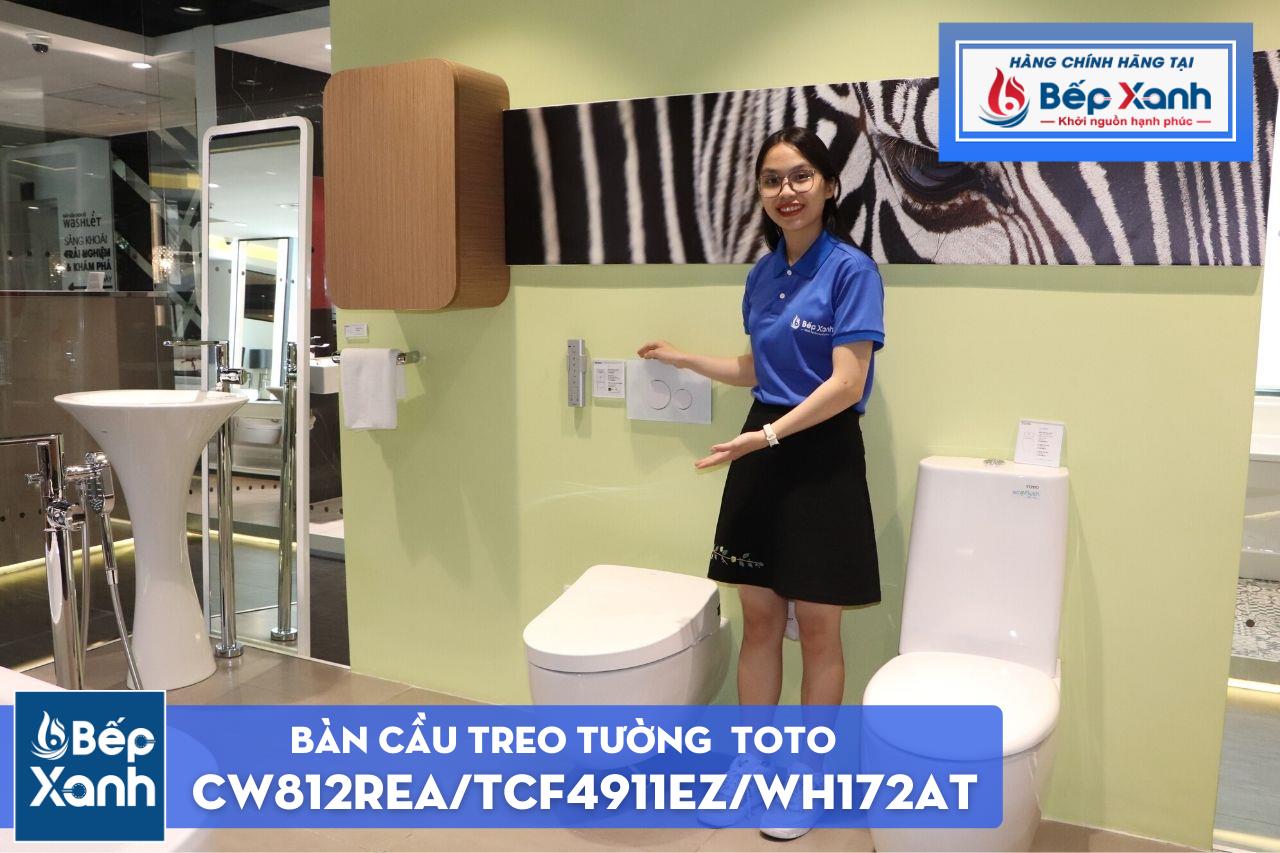 Bàn Cầu Treo Tường ToTo CW812REA/TCF4911EZ/WH172AT – ảnh 3