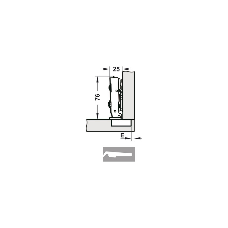Bản lề âm giảm chấn Legato Hafele 334.00.061 – ảnh 3