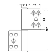 Bản Lề Nâng Hạ 80KG Hafele 926.13.903 ảnh 2