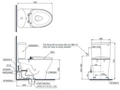 Bàn Cầu Hai Khối ToTo CS838DT2 ảnh 2