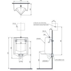 Bồn Tiểu Nam Treo Tường ToTo UT445 ảnh 2