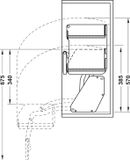 Kệ nâng hạ Imove Hafele 504.68.913 - 600mm