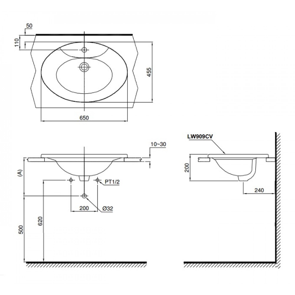 Chậu Rửa Dương Vành ToTo L909C – ảnh 2
