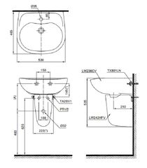 Chậu Rửa Chân Lửng ToTo LHT236CS#W ảnh 2