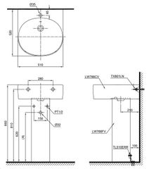 Chậu Rửa Chân Dài ToTo LPT766C ảnh 2
