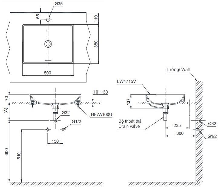 Chậu Rửa Đặt Bàn ToTo LT4715G19 – ảnh 2