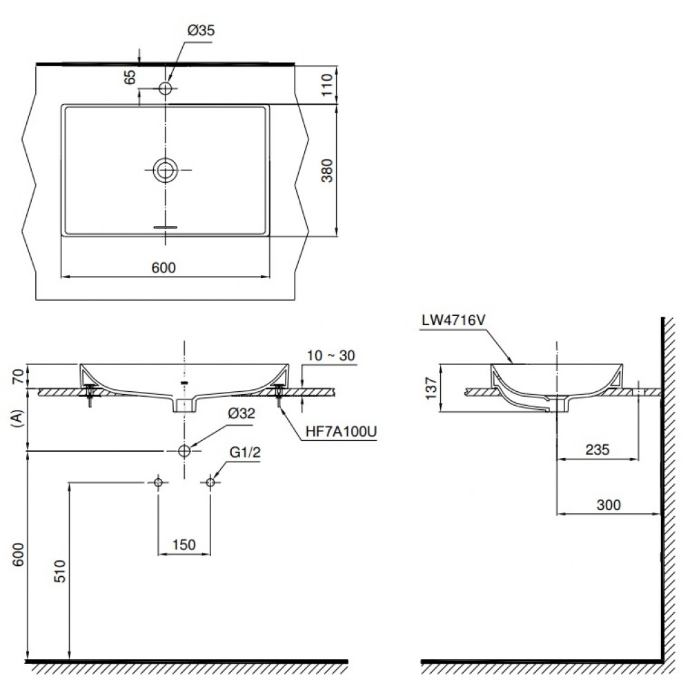 Chậu Rửa Đặt Bàn ToTo LT4716 – ảnh 2