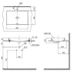 Chậu Rửa Đặt Bàn ToTo LT4716 ảnh 2