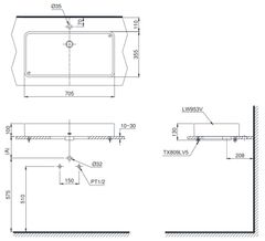 Chậu Rửa Đặt Bàn ToTo LT953 ảnh 2