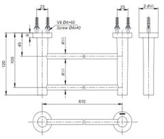 Thanh Vắt Khăn ToTo YT406W6V ảnh 2