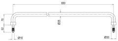 Thanh Tay Vịn ToTo TX3A3 ảnh 2