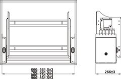 Giá bát dĩa nâng hạ Hafele 700mm Oria 504.76.815 ảnh 5