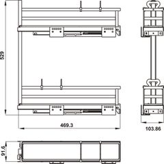 Kệ đựng gia vị Hafele Omero phải 150mm 549.20.840 ảnh 4