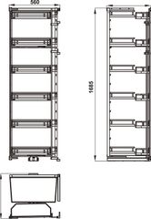 Tủ đồ khô Hafele Kara Swing 548.65.842 ảnh 5