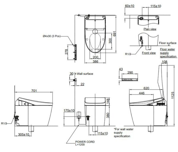 Bàn Cầu Neorest ToTo CS989VT#NW1/TCF9788WZ#NW1/T53P100VR – ảnh 2