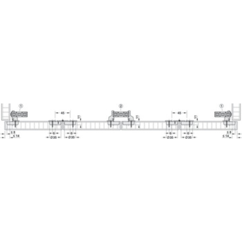 Bánh Xe Silent-Fold 40 Hafele 409.61.750 – ảnh 2