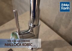 Vòi rửa chén nóng lạnh Malloca K081C / Đồng thau mạ chrome, dây Silicone ảnh 6