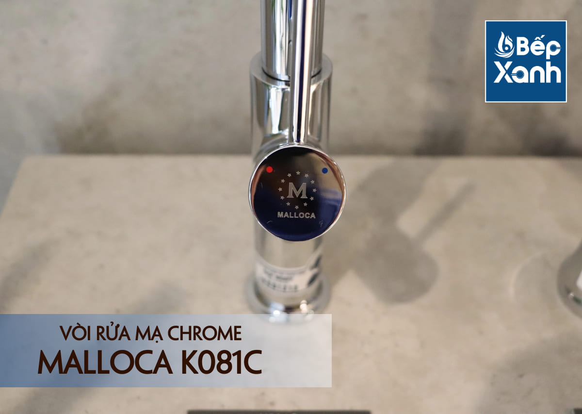 Vòi rửa chén nóng lạnh Malloca K081C / Đồng thau mạ chrome, dây Silicone – ảnh 7