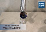 Vòi rửa chén nóng lạnh Malloca K081C / Đồng thau mạ chrome, dây Silicone