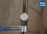 Vòi rửa chén nóng lạnh Malloca K081C / Đồng thau mạ chrome, dây Silicone