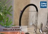 Vòi rửa chén nóng lạnh Malloca K081C / Đồng thau mạ chrome, dây Silicone