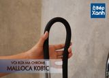 Vòi rửa chén nóng lạnh Malloca K081C / Đồng thau mạ chrome, dây Silicone