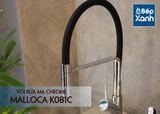 Vòi rửa chén nóng lạnh Malloca K081C / Đồng thau mạ chrome, dây Silicone
