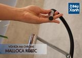 Vòi rửa chén nóng lạnh Malloca K081C / Đồng thau mạ chrome, dây Silicone