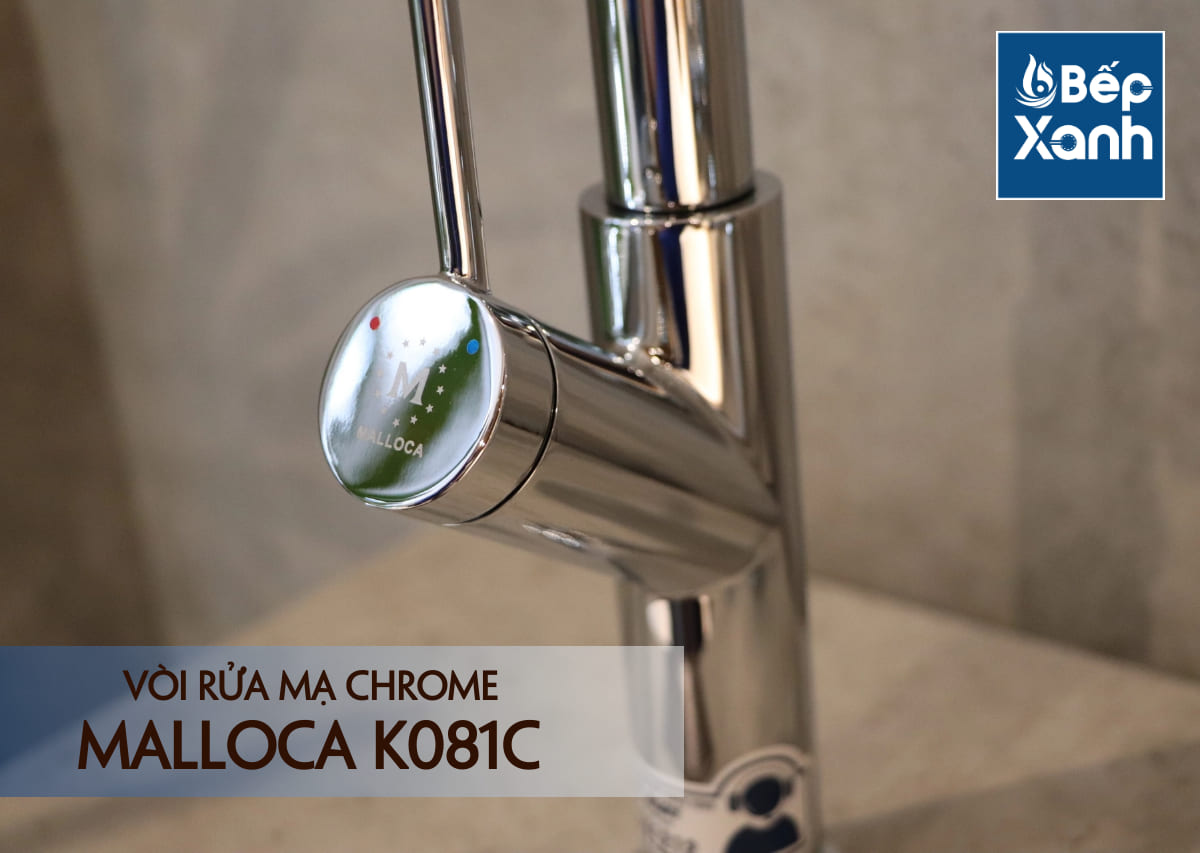 Vòi rửa chén nóng lạnh Malloca K081C / Đồng thau mạ chrome, dây Silicone - Đầu vòi lưới lọc và chế độ hãm nước Vòi rửa chén nóng lạnh Malloca K081C / Đồng thau mạ chrome, dây Silicone - Đầu vòi lưới lọc và chế độ hãm nước