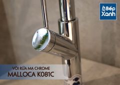 Vòi rửa chén nóng lạnh Malloca K081C / Đồng thau mạ chrome, dây Silicone ảnh 5