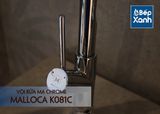Vòi rửa chén nóng lạnh Malloca K081C / Đồng thau mạ chrome, dây Silicone