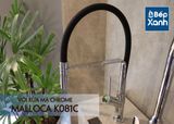 Vòi rửa chén nóng lạnh Malloca K081C / Đồng thau mạ chrome, dây Silicone