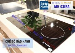 Bếp điện từ 3 vùng nấu Malloca MH 03IRA / Bếp 1 từ 2 điện, kính Eurokera ảnh 4