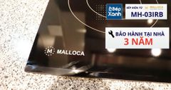 Bếp điện từ 3 vùng nấu Malloca MH-03IRB / 2 Vùng từ 1 vùng điện, kính Eurokera ảnh 6