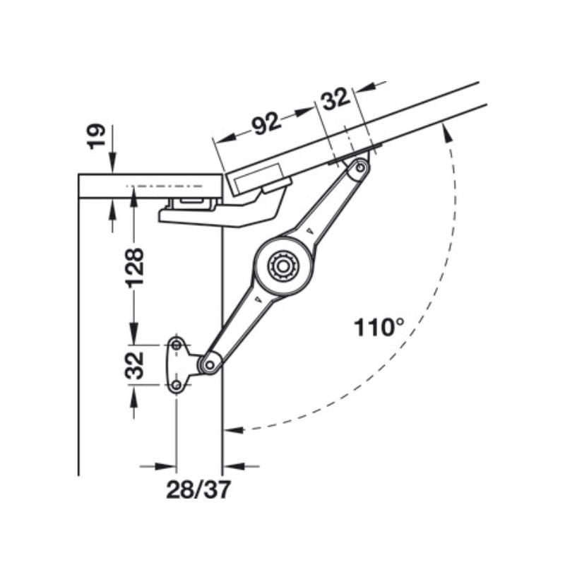 Bas cho phụ kiện tay nâng Hafele 373.66.694 – ảnh 5