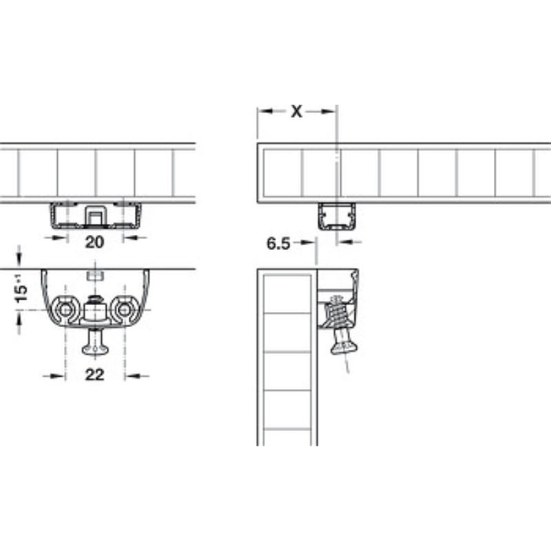 Bas Nối Trên Hafele 262.72.701 – ảnh 3